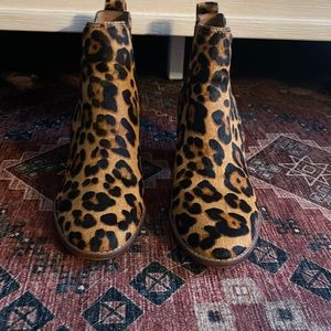 Steve Madden leopard print boots